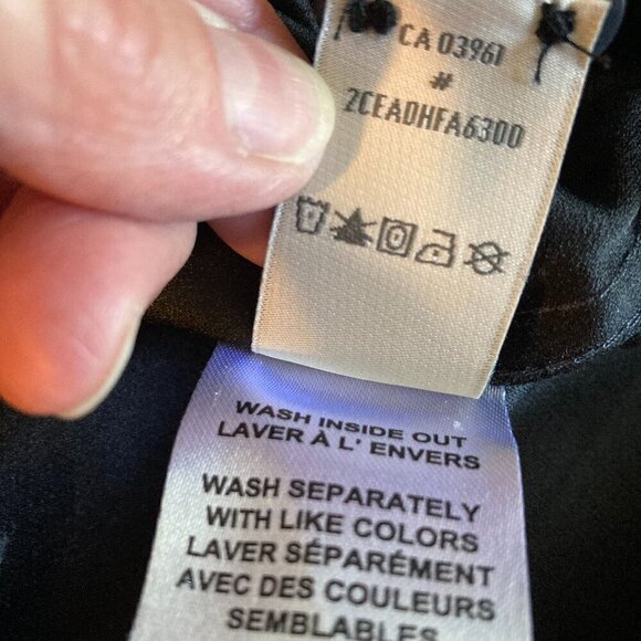 Denver HayeS Classic for Mens suede  dress shirt. size M/ CHARCOAL - Picture 5 of 5